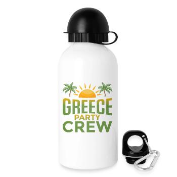 Équipe du parti grec - Gourde avec bouchon 500 ml - blanc - Droite