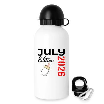 Baby Birth July 2026 - Drinks Bottle with Lid 500 ml - white - Right