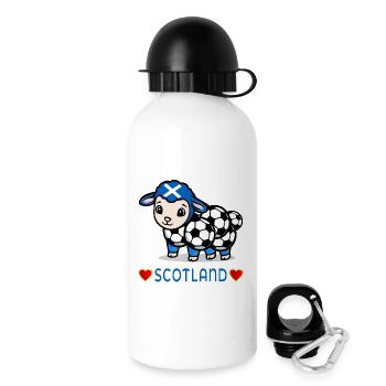 Scotland Lamb Soccer - Trinkflasche mit Deckel 500 ml - Weiß - Rechts