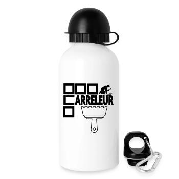 Carreleur - Gourde avec bouchon 500 ml - blanc - Droite