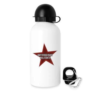 Militant anti-fascism - Drinks Bottle with Lid 500 ml - white - Right