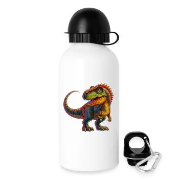 Dinosaure - Gourde avec bouchon 500 ml - blanc - Droite