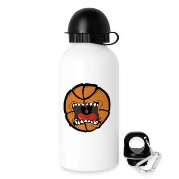 Explosives Basketball-Design - Trinkflasche mit Deckel 500 ml - Weiß - Rechts