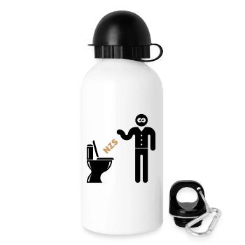 NZS Into the Toilet, Into the Toilet! Opposite Right POS 2C - Drinks Bottle with Lid 500 ml - white - Right