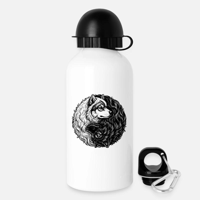 Eurasier | Yin Yang | Background White - Drinks Bottle with Lid 500 ml - white