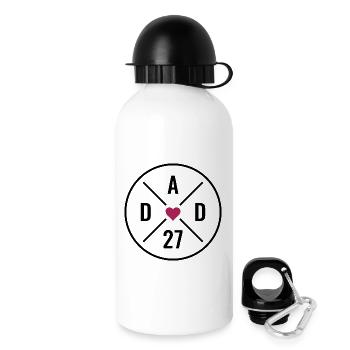 Dad 2027 Heart - Drinks Bottle with Lid 500 ml - white - Right