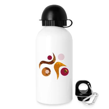 Yoga design_49 - Drinks Bottle with Lid 500 ml - white - Right