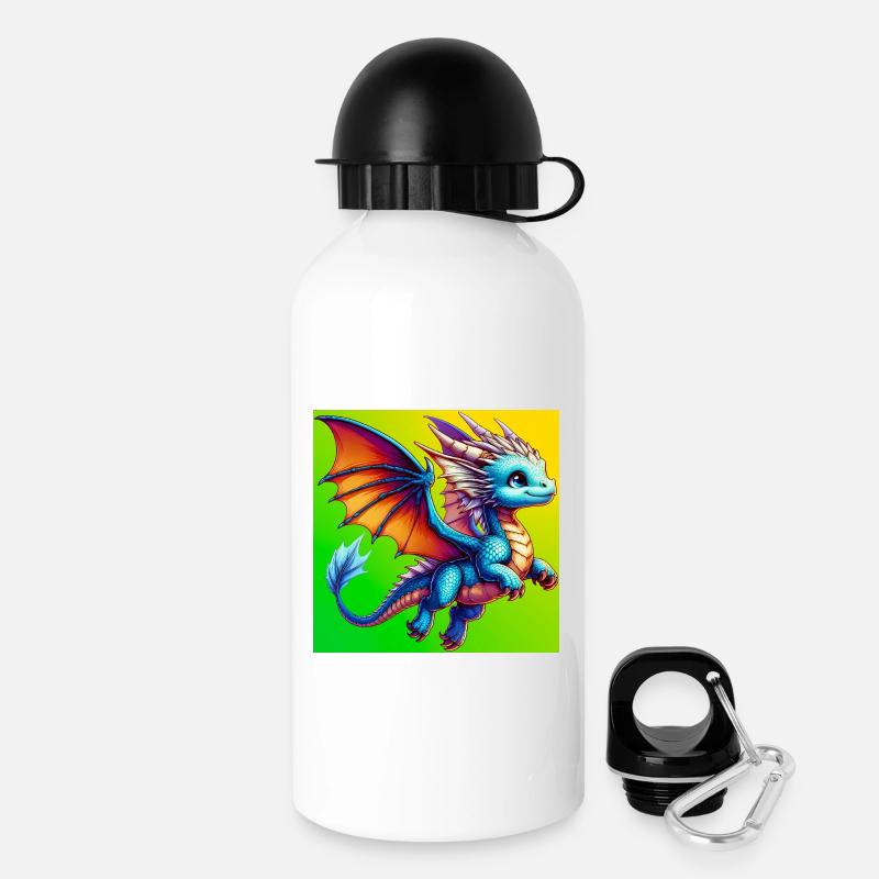 dragon - Drinks Bottle with Lid 500 ml - white