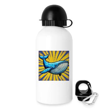 Wal - Trinkflasche mit Deckel 500 ml - Weiß - Rechts
