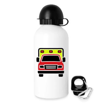 Ambulance Ambulance Front - Gourde avec bouchon 500 ml - blanc - Droite