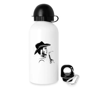 Cowboy Western Bandit Symbol Comic Wild - Gourde avec bouchon 500 ml - blanc - Droite