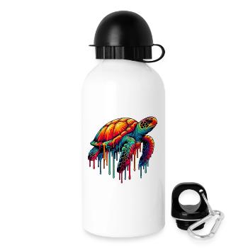 Schildkröte - Trinkflasche mit Deckel 500 ml - Weiß - Rechts