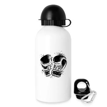 Boxhandschuhe - Trinkflasche mit Deckel 500 ml - Weiß - Rechts