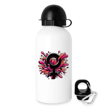 Symbole de la femme - Gourde avec bouchon 500 ml - blanc - Droite