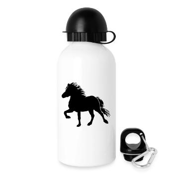 Powerful Icelandic Horse Tölt, Icelandic, Icelandic Pony - Drinks Bottle with Lid 500 ml - white - Right
