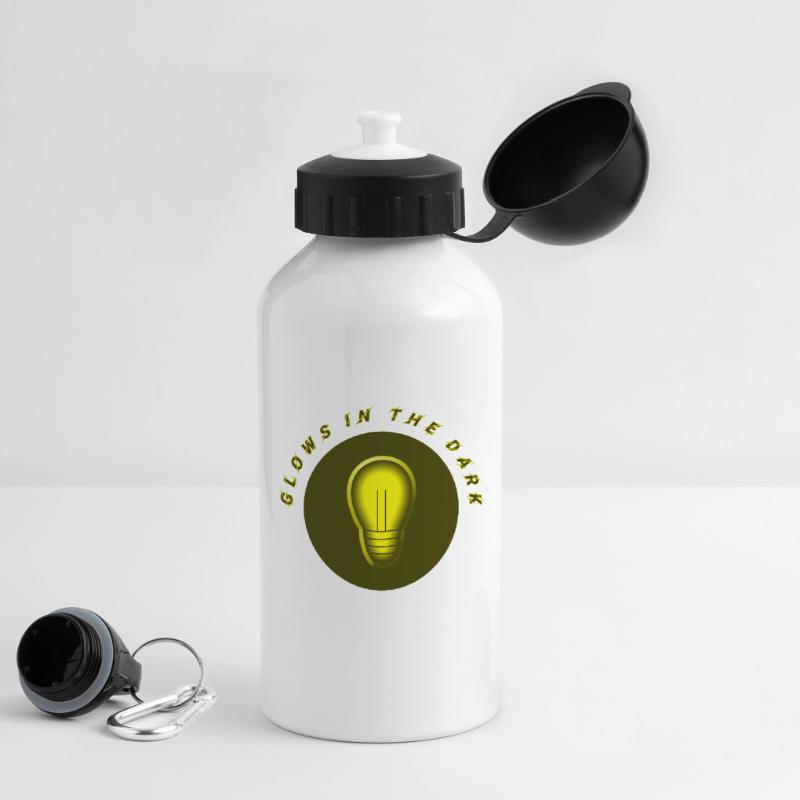 glows in the dark electro current problem Drinks Bottle with Lid 500 ml