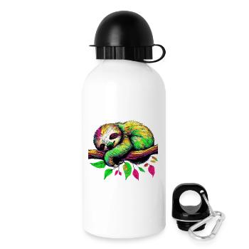 Sloth - Drinks Bottle with Lid 500 ml - white - Right