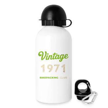 Millésime 1971 – Bikepacking Club Rétro Année de naissance - Gourde avec bouchon 500 ml - blanc - Droite