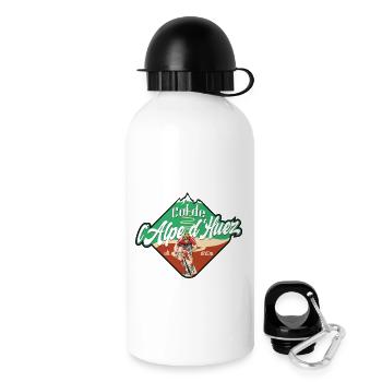 Col de l'Alpe d'Huez Cycliste - Gourde avec bouchon 500 ml - blanc - Droite