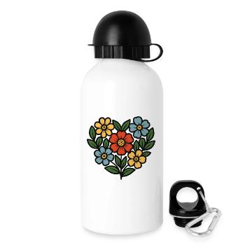 Bouquet Folk Style - Drikkeflaske med låg 500 ml - hvid - Højre
