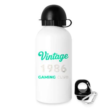 Vintage 1986 – Gaming Club Retro Birth Year - Drinks Bottle with Lid 500 ml - white - Right