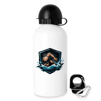 Wasserhelden Sprint - Trinkflasche mit Deckel 500 ml - Weiß - Rechts