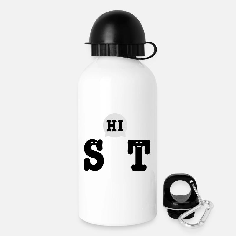 shit - Drinks Bottle with Lid 500 ml - white