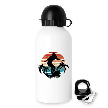 Surfer Girl Sunset - Drinks Bottle with Lid 500 ml - white - Right