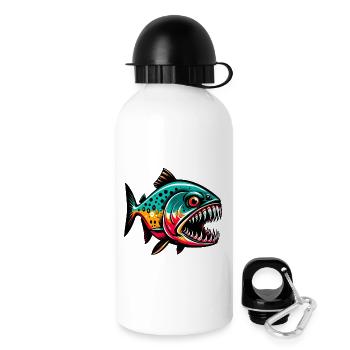 Piranha - Gourde avec bouchon 500 ml - blanc - Droite