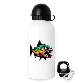 Piranha - Gourde avec bouchon 500 ml - blanc - Droite