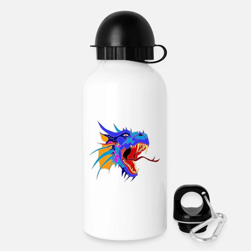 Dragon Head - Drinks Bottle with Lid 500 ml - white