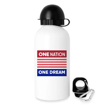 Eine Nation, ein Traum - Trinkflasche mit Deckel 500 ml - Weiß - Rechts