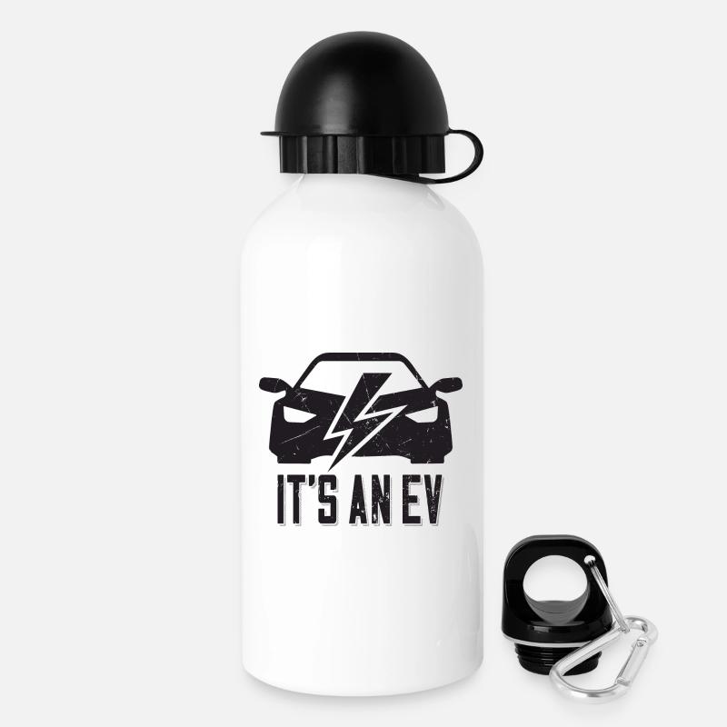 C’est un EV Supercharge - pour les fans de voitures électriques - Gourde avec bouchon 500 ml - blanc