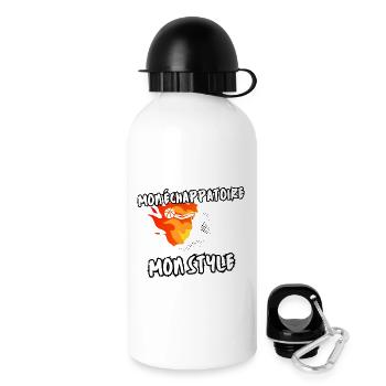 Échappatoire Basket en Flamme - Gourde avec bouchon 500 ml - blanc - Droite