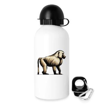 Pavian - Trinkflasche mit Deckel 500 ml - Weiß - Rechts