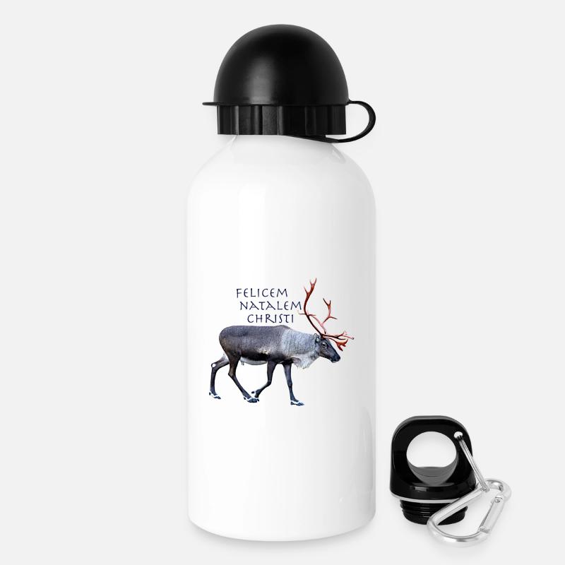 Felisem Natalem Christi - Trinkflasche mit Deckel 500 ml - Weiß