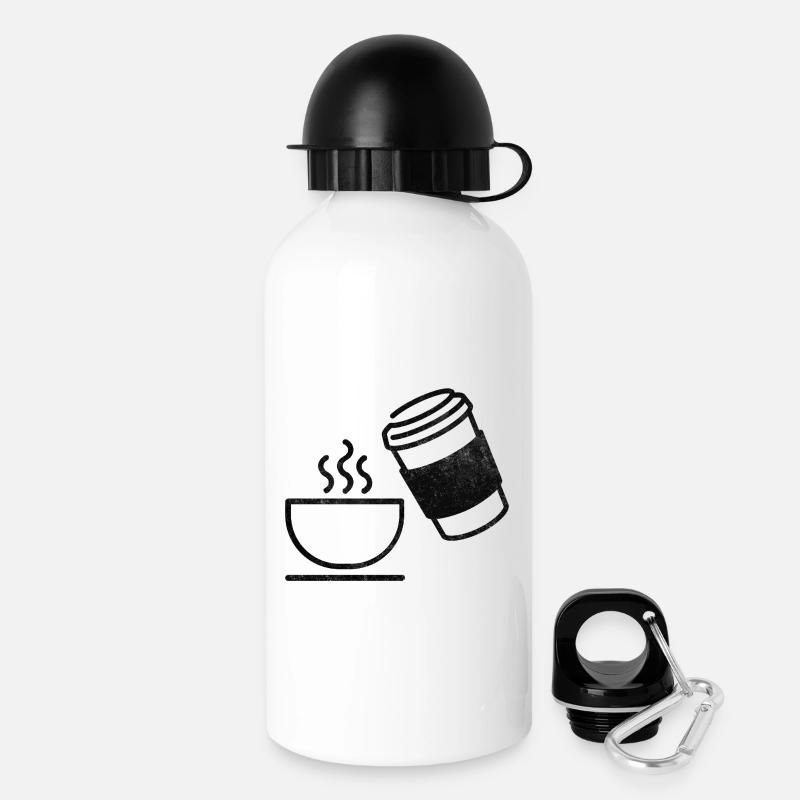 Coffee - Drinks Bottle with Lid 500 ml - white