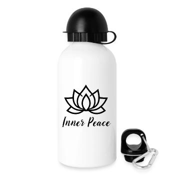 Inner Peace Lotus Yoga T-Shirt - Trinkflasche mit Deckel 500 ml - Weiß - Rechts