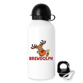 BrewDolph Reindeer Beer Hero - Gourde avec bouchon 500 ml - blanc - Droite