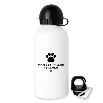 My best friend forver - Drinks Bottle with Lid 500 ml - white - Right