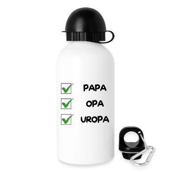 UROPA Checkliste - Trinkflasche mit Deckel 500 ml - Weiß - Rechts