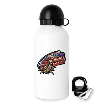 Néon Explosif de Pinball - Gourde avec bouchon 500 ml - blanc - Droite