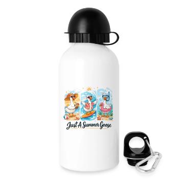 Summer Geese Trio Summer Vibe Vacation Beach - Drinks Bottle with Lid 500 ml - white - Right