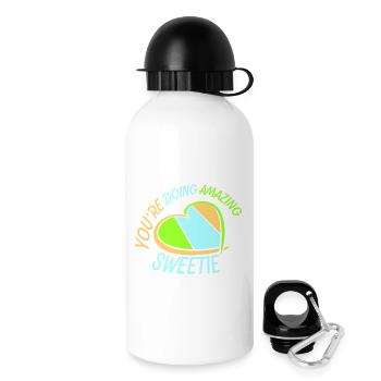 You're Doing Amazing Sweetie Lustig Ermutigend - Trinkflasche mit Deckel 500 ml - Weiß - Rechts
