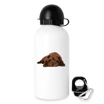 Shar-Pei - Trinkflasche mit Deckel 500 ml - Weiß - Rechts