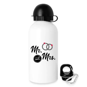 Hochzeit - Trinkflasche mit Deckel 500 ml - Weiß - Rechts