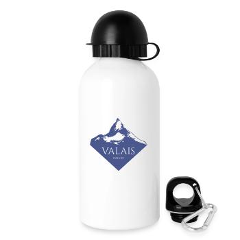 Valais Switzerland Alps Design - Drinks Bottle with Lid 500 ml - white - Right
