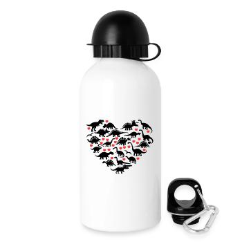 I Love Dinosaurs - Drinks Bottle with Lid 500 ml - white - Right