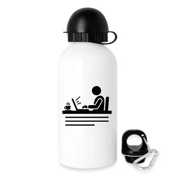 Office & Home Office | Programmer Pictogram - Drinks Bottle with Lid 500 ml - white - Right