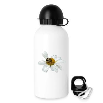 Pinselkäfer - Trinkflasche mit Deckel 500 ml - Weiß - Rechts